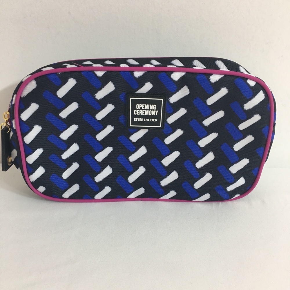 Opening Ceremony x Estee Lauder Makeup Bag Pouch Limited Edition Blue Pink Black